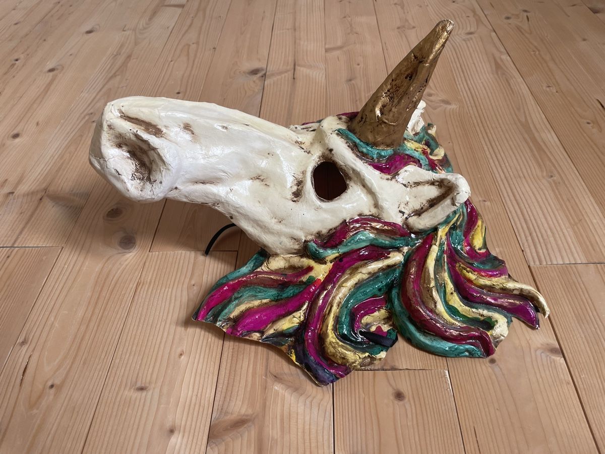 Maschere: handgemachte Maske - Einhorn – Nuovo (secondo la descrizione) da Biel/Bienne venduto da ilariareda 1