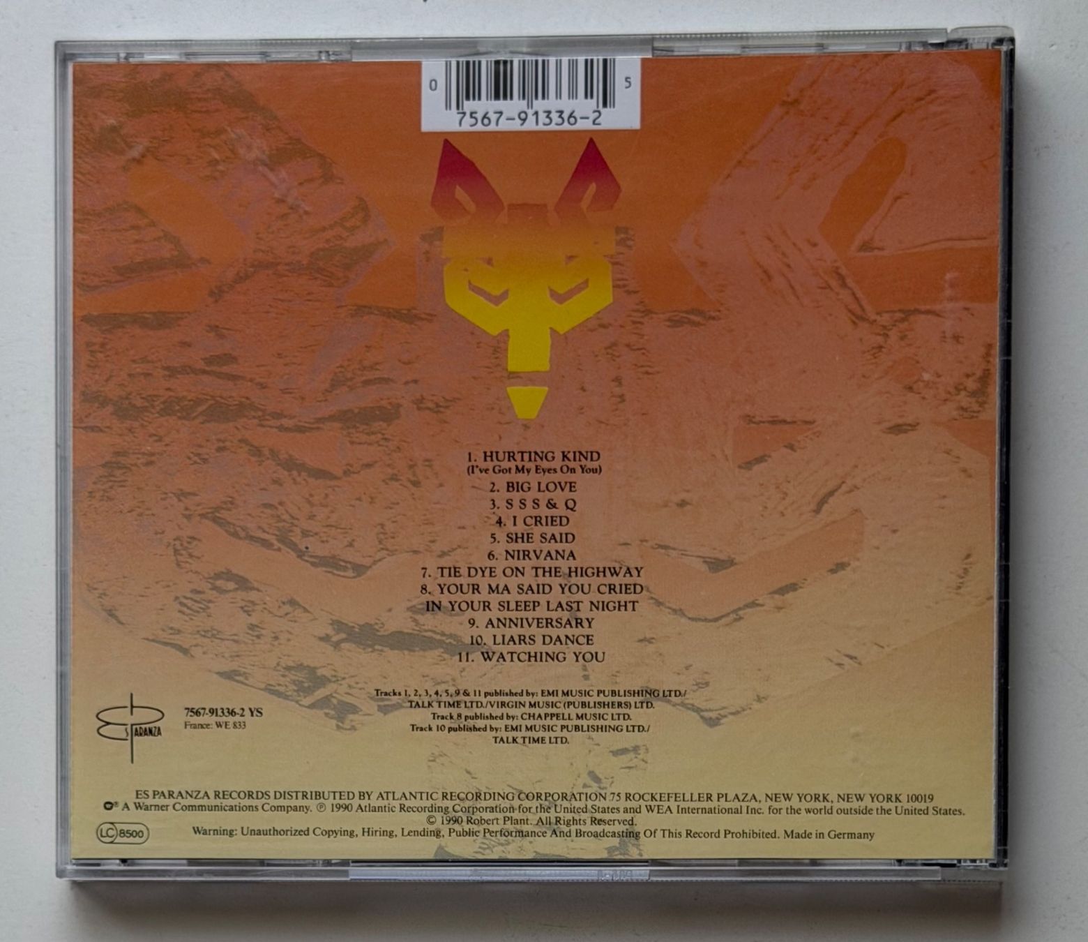 CD: Robert Plant (Led Zeppelin) / Manic Nirvana – Usato da Näfels venduto da rottabi 1