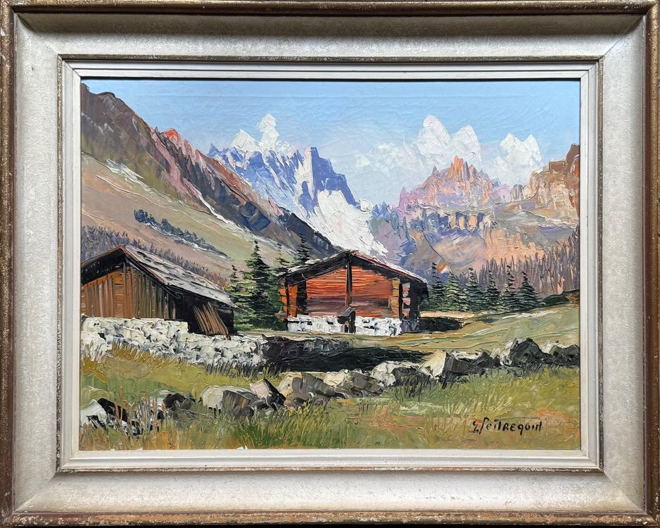 Gaston Robert PEITREQUIN (1915-1990) Vue de momtagne, Ayer (Usato) a ...