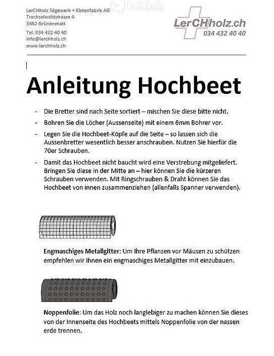 Articoli in legno: Hochbeet Douglasie 200x80x80 – Nuovo (secondo la descrizione) da Grünenmatt venduto da Lerchholz 3