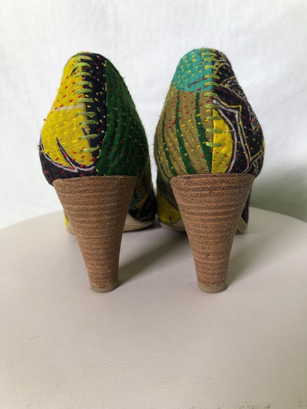 Damenschuhe: Escarpins Terra Plana patchwork vert et jaune 39 – Neu (gemäss Beschreibung) aus Coppet von Vanessamode 4