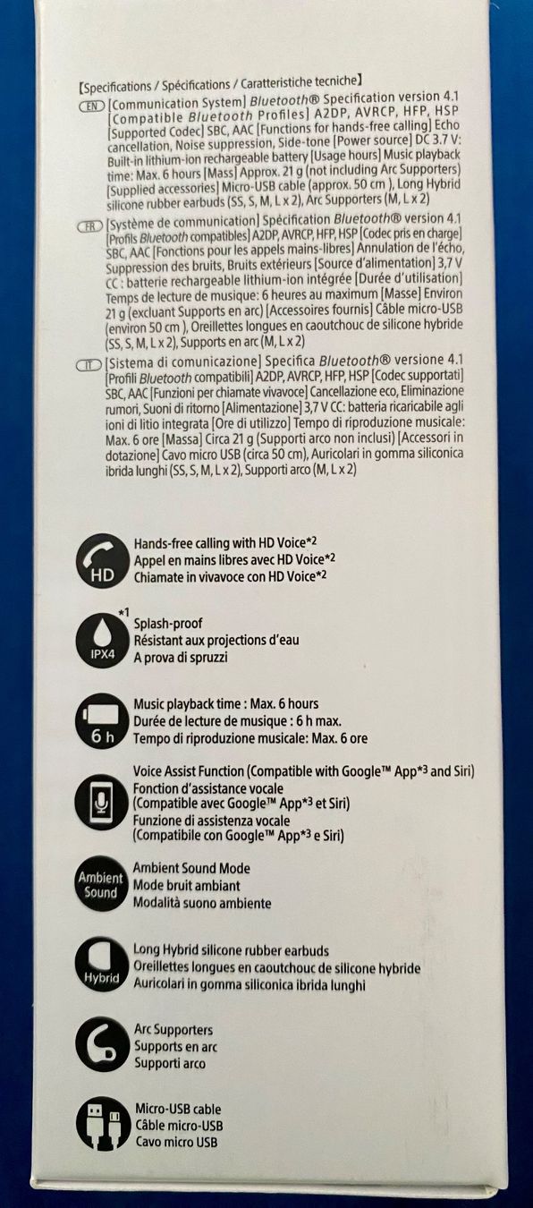 Sony Cuffie: Sony  WI-SP600N  In-Ohr Kopfhörer – Nuovo e nell'imballaggio originale da Hochwald venduto da robwol 4