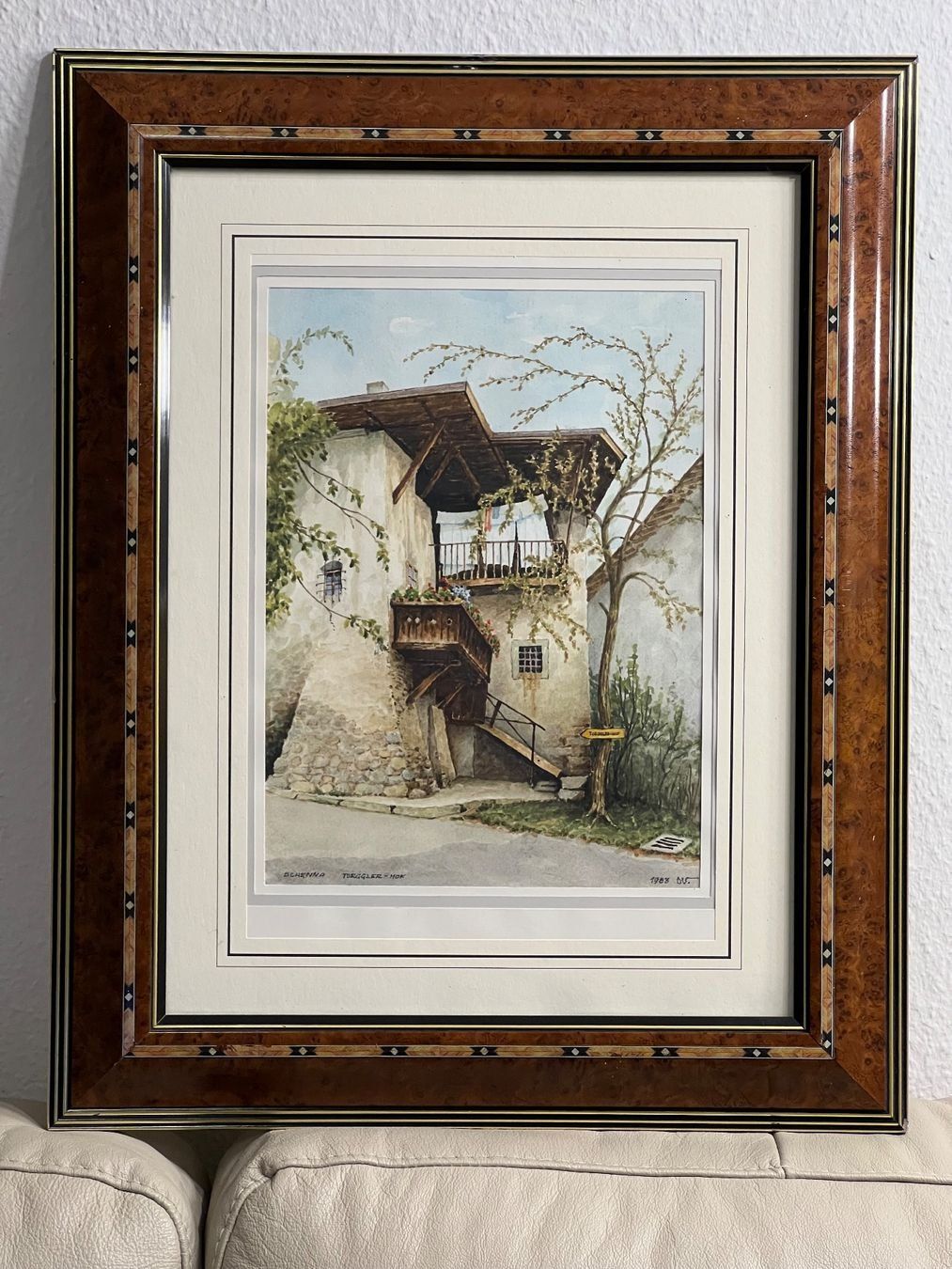 Gemälde: CARL VOGEL „SCHENNA“ – Gebraucht aus Basel von Kaffee_und_Kunst