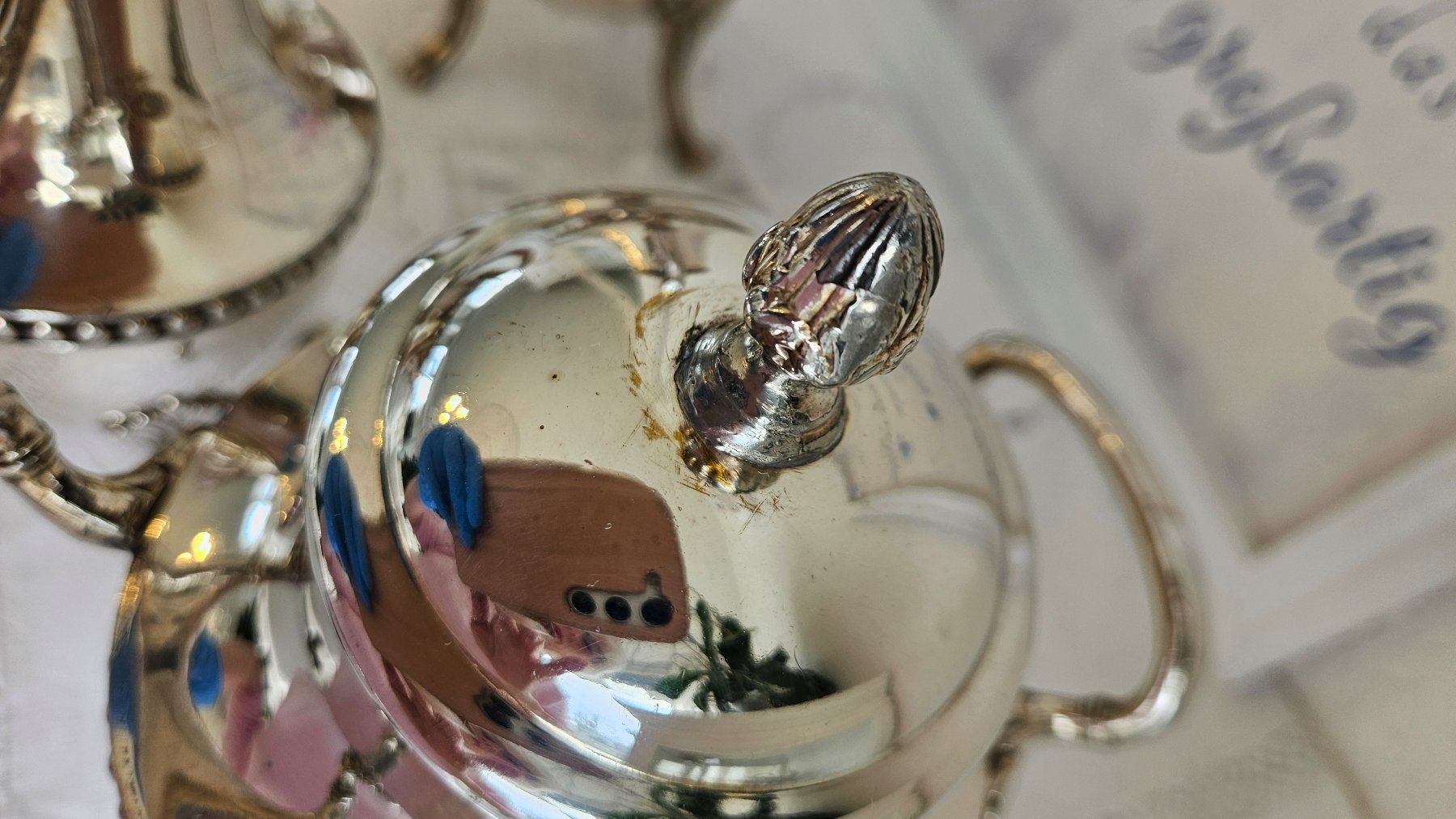 Geschirrsets: Edles versilbertes Kaffee-/ Teeservice Vintage 3tlg. – Gebraucht aus Gossau ZH von Goes05 8