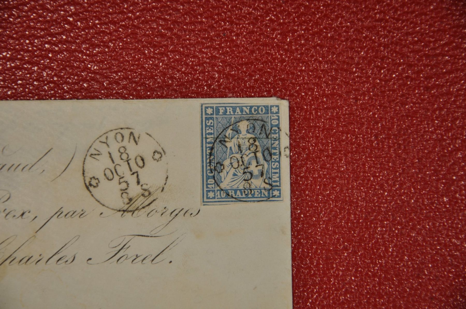Tutti i francobolli: Strubel 23F Brief Nyon mit Befund – Usato da Wolfhalden venduto da Zinauktion 1