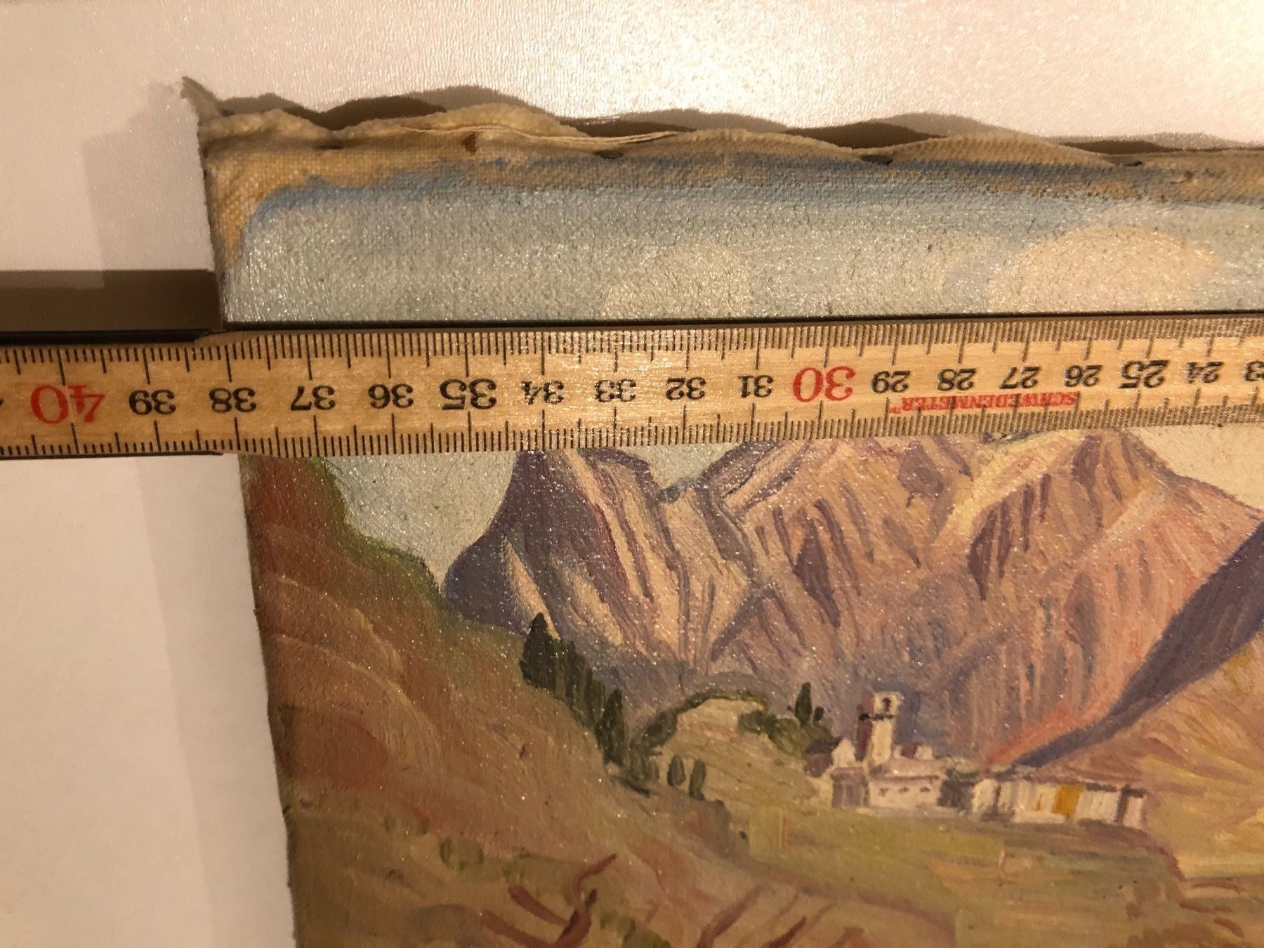 Gemälde: Landschaftsgemälde Italien Berg, Dorf – Gebraucht aus Hirzel von pjn_d7xp 6