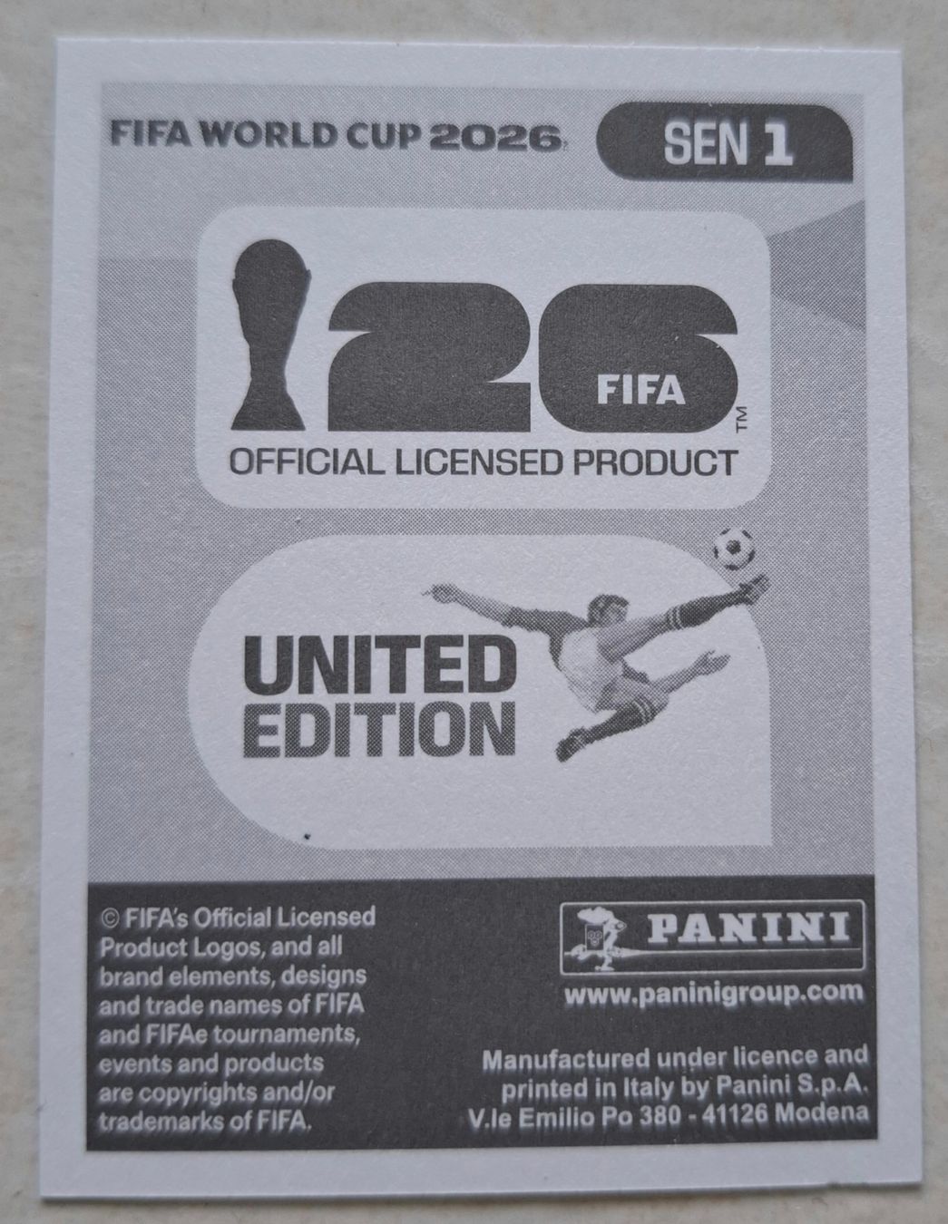 Panini Carte collezionabili: WM 2026 Paninibild Nr. SEN1 – Nuovo (secondo la descrizione) da Rotkreuz venduto da keerthdi 1