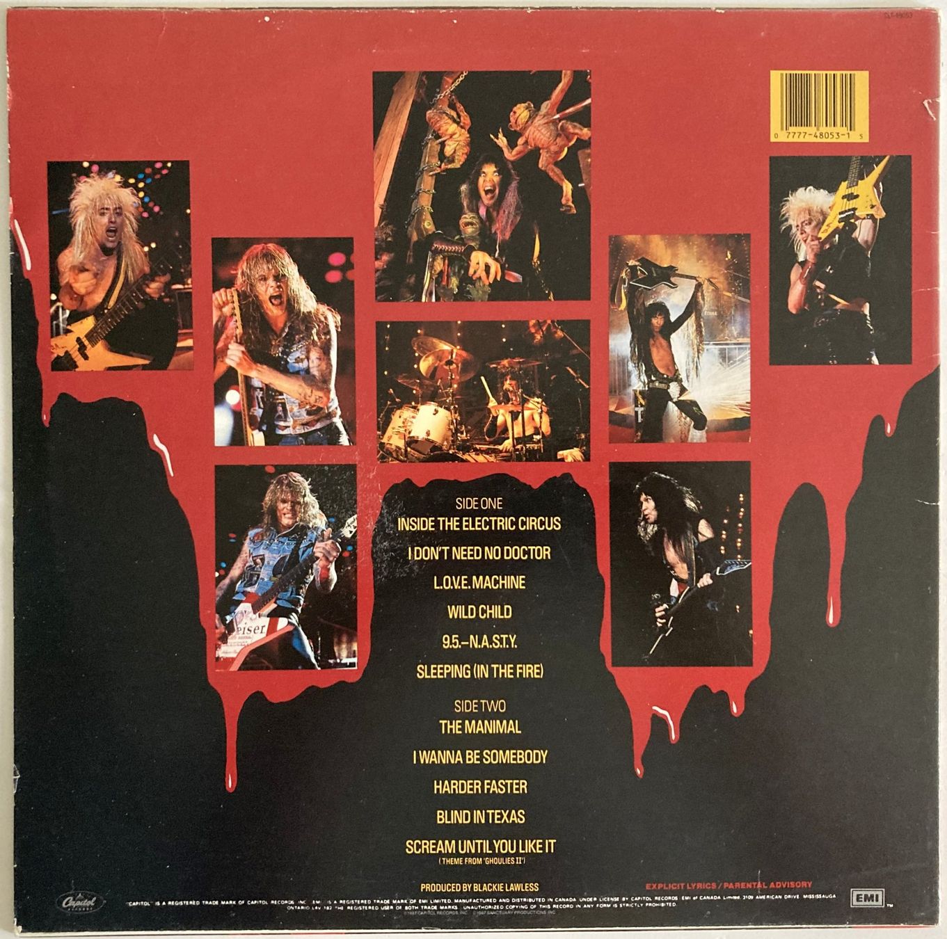 Schallplatten: W.A.S.P. - LIVE... IN THE RAW – Gebraucht aus Bottens von hotter-than-hell 1