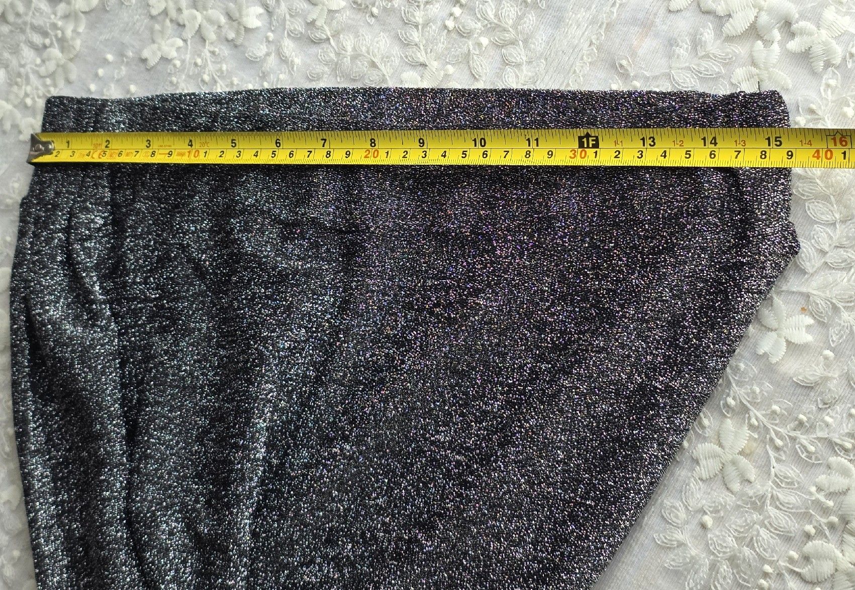 Hosen: Silber Glitzer Hose, festlich, Gr. L – Neu (gemäss Beschreibung) aus Rheinsulz von Gilea 1