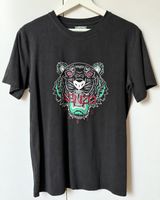 KENZO T-Shirt, Tigerprint, schwarz