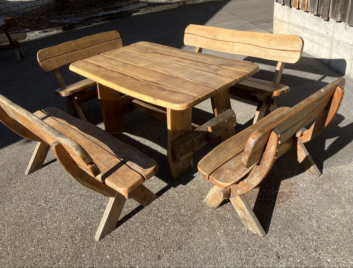 Set di tavolo e panche: Sitzgarnitur aus Eiche (5 Teilig) – Usato da Wetzikon ZH venduto da M.H88 2