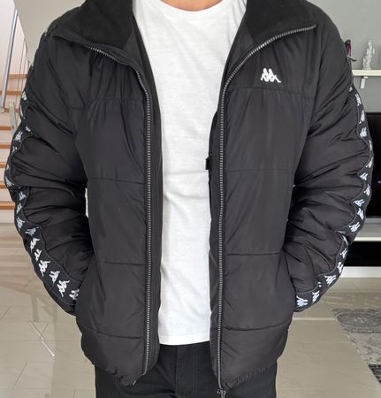Kappa Oversize Jacket. Size S Black
