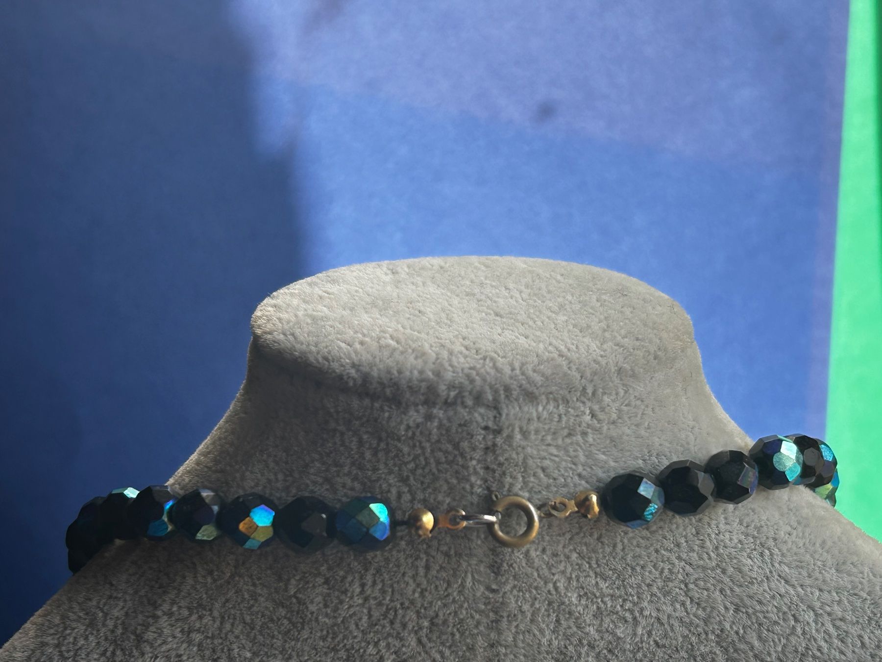 Catenine: Halskette, schwarz mit blauem Schimmer – Usato da Dittingen venduto da Bijoubelle 7