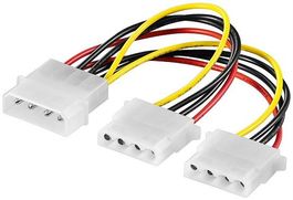 PC Y Stromkabel/Stromadapter 5.25; 1x St