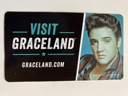 Magnet -  Elvis Graceland.com - format carte de crédit