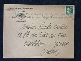 Enveloppe Club Alpin Français Chamonix Mont-Blanc