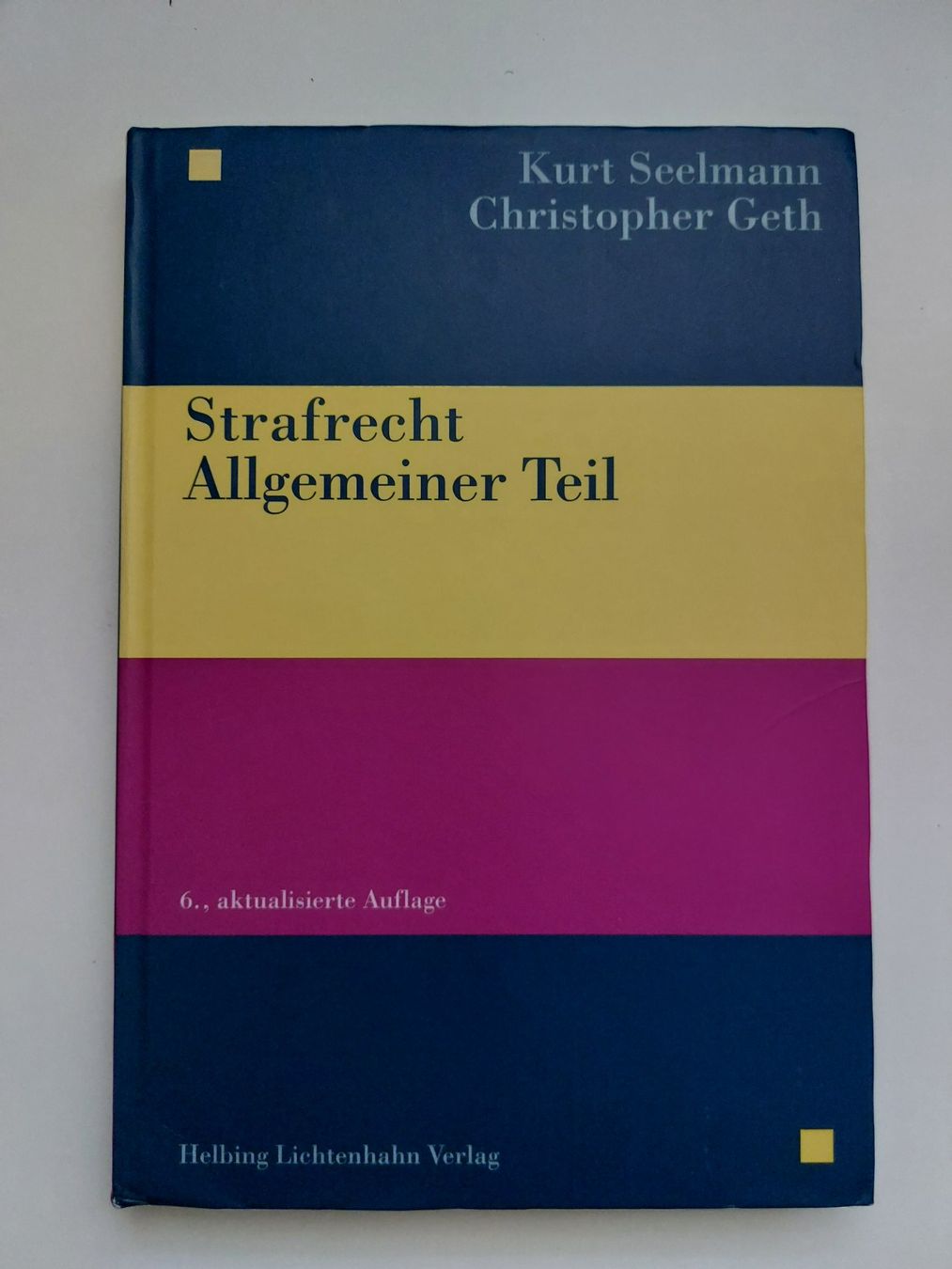 Libri: Strafrecht Allgemeiner Teil - Kurt Seelmann/Christopher Geth – Usato da Neftenbach venduto da lor_7thq