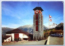 Bürchen 1320 m ü.M., Kirche mit Bietschhorn