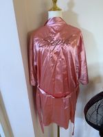 Peignoir rose satin personnalisé "Steph" comme neuf !