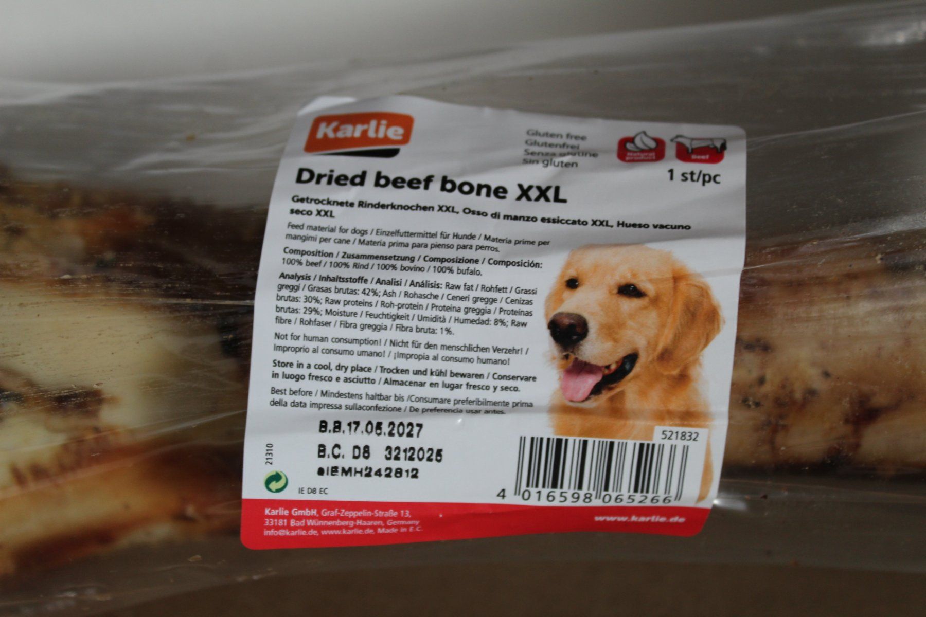 Mangimi: Für Hund :  , Getrockneter Rinderkonchen XXL – Usato da Locarno venduto da fripui 1