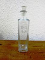 Ipecac Tinct. Glasflasche Apothekerflasche