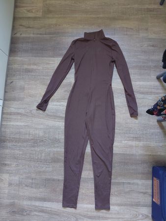 Bodysuit mit Reissverschluss braun Grösse S/M