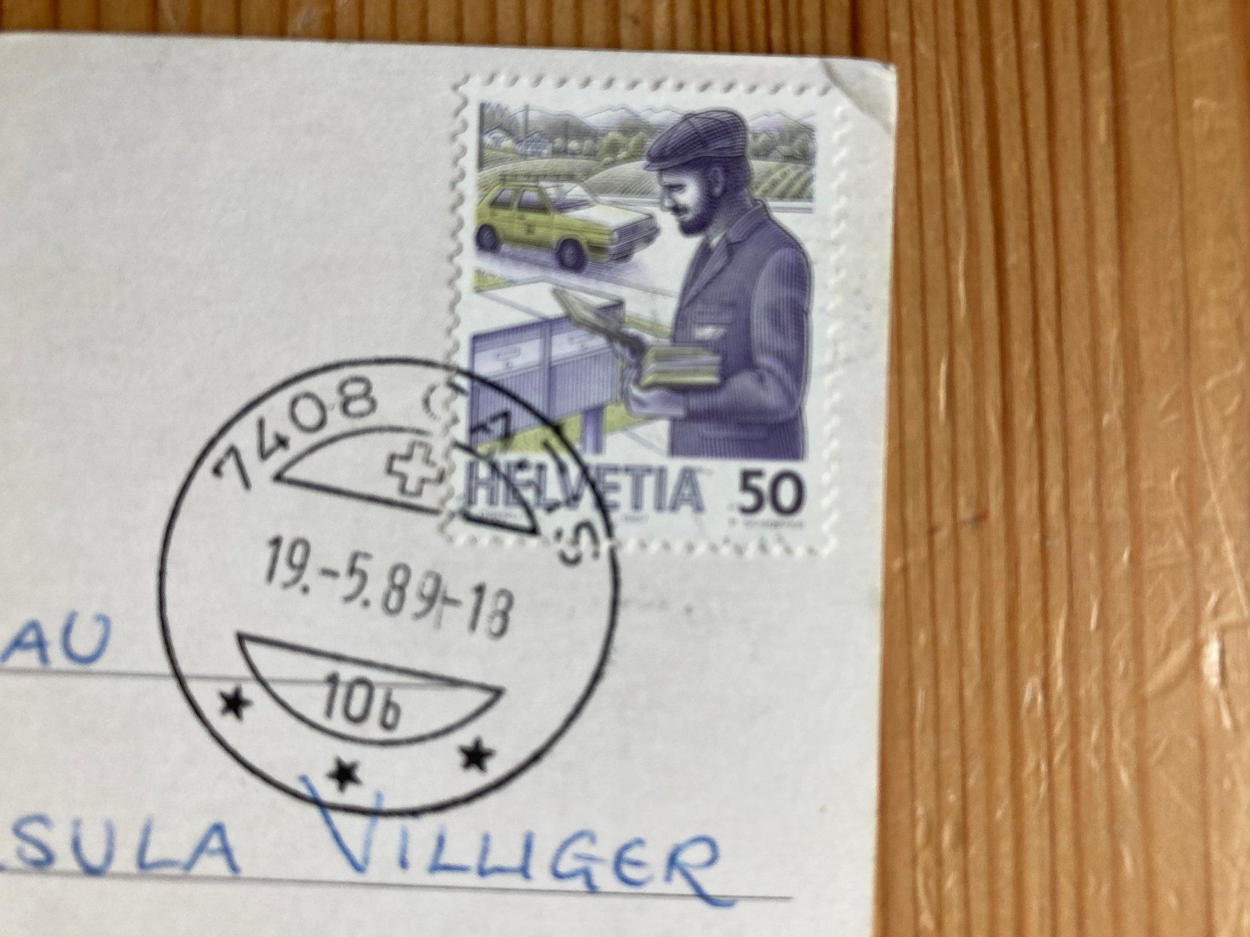 Cartoline postali: Zillis - Kirche St. Martin - AK 1989 – Usato da Oberuzwil venduto da Henri09 1