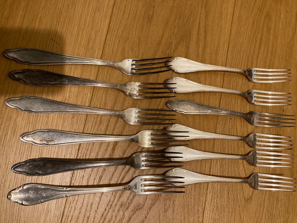 Edelstahl Gabeln Set 6 Stück - 12,8 Cm Mini-Gabeln Für Dessert, Käse & Appetizer