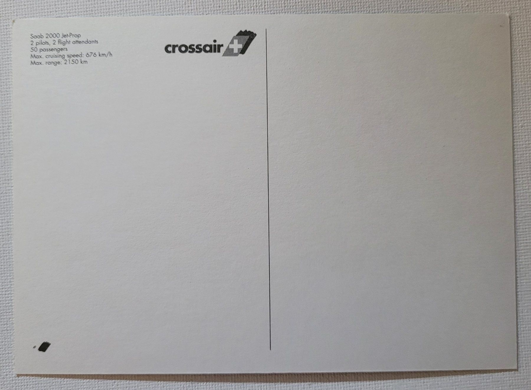 Cartoline postali: CROSSAIR – SAAB-2000 JET-PROP – Nuovo (secondo la descrizione) da Neftenbach venduto da Mador6 1