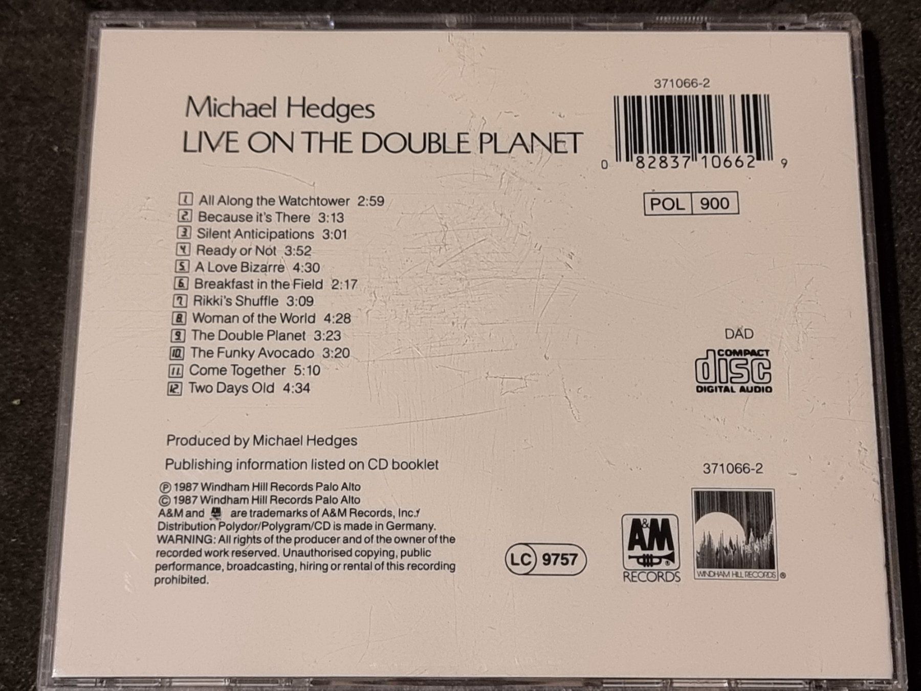 CDs: Michael Hedges : Live on the Double Planet (CD) Gitarre – Gebraucht aus Villigen von Tschachtlan 1