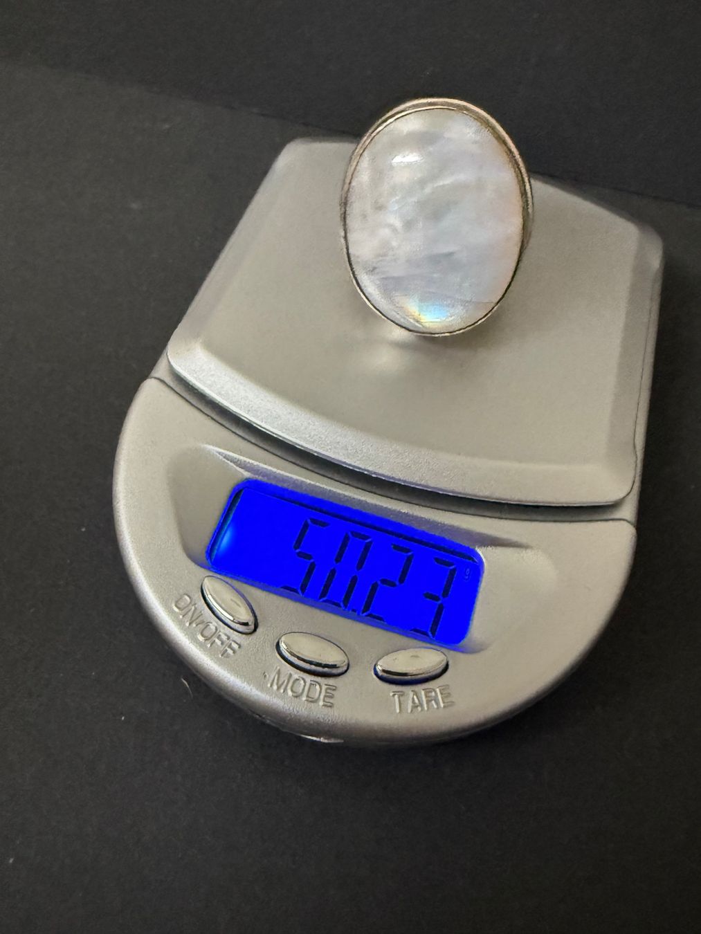 Anelli: Massiver Silber Ring mit Mondstein 925 – Usato da Spiegel b. Bern venduto da Rogger72 6