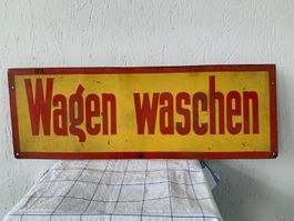 Schild , antik , Wagen  waschen