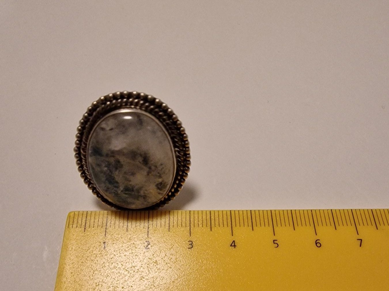 Anelli: Silberring mit grossem Mondstein – Usato da Baar venduto da romesds88 3