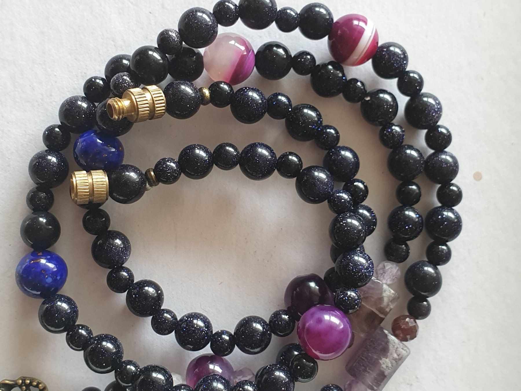 Catenine: Sandstone, Amethyst und Agate – Nuovo (secondo la descrizione) da Benglen venduto da Meercat3 4