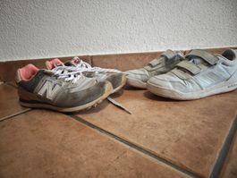Kinder Mädchenturnschuhe Gr.34/35 New Balance und Adidas