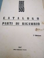 Ersatzteilkatalog Fiat 500 Topolino B 1948, komplett