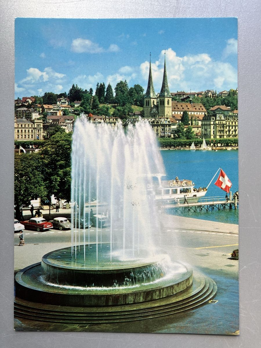 Cartoline postali: Luzern, Wagenbachbrunnen – Usato da Oberrüti venduto da Jomaru