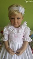Taufkleid Prinzessin Handstickerei Kleid Blumenmädchen