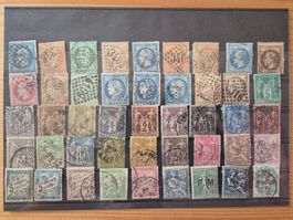 Frankreich Briefmarken auf Pakrte P6 Zustand gem.Bild