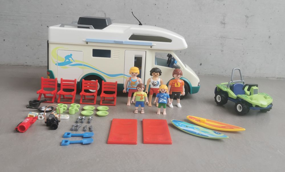 PLAYMOBIL 3148 ANCIEN camping-car camping-car famille camping-car