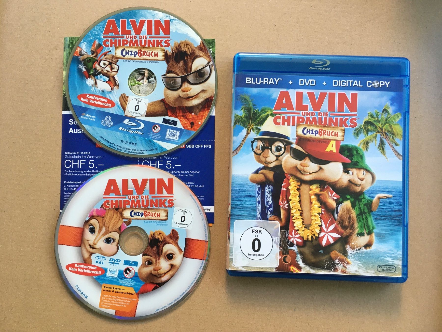 Tutti i DVDs: Alvin und die Chipmunks - Chipbruch [Blu-ray] – Usato da St.Gallen venduto da MedienJoe