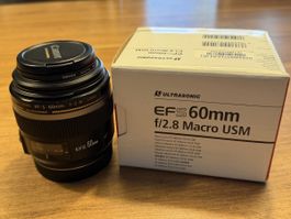 Canon EF-S 60mm f/2.8 Macro USM Objektiv sehr guter Zustand