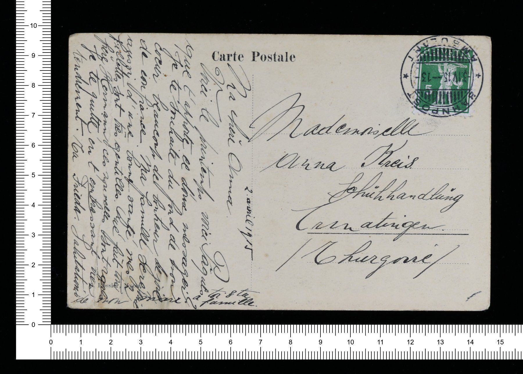 Cartoline postali: Bords du Léman – Usato da Riehen venduto da Tignanello1 1