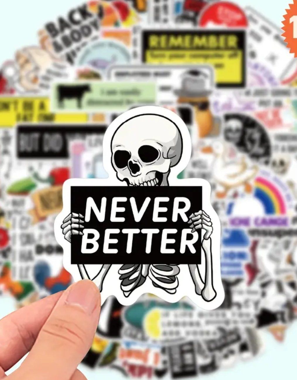 Autocollants: 50x Sprüche Sticker Set – Neuf avec emballage d'origine à Dintikon par Vexi 2