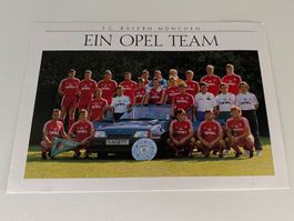 Seltene Mannschaftskarte FC Bayern München Saison 1989/1990