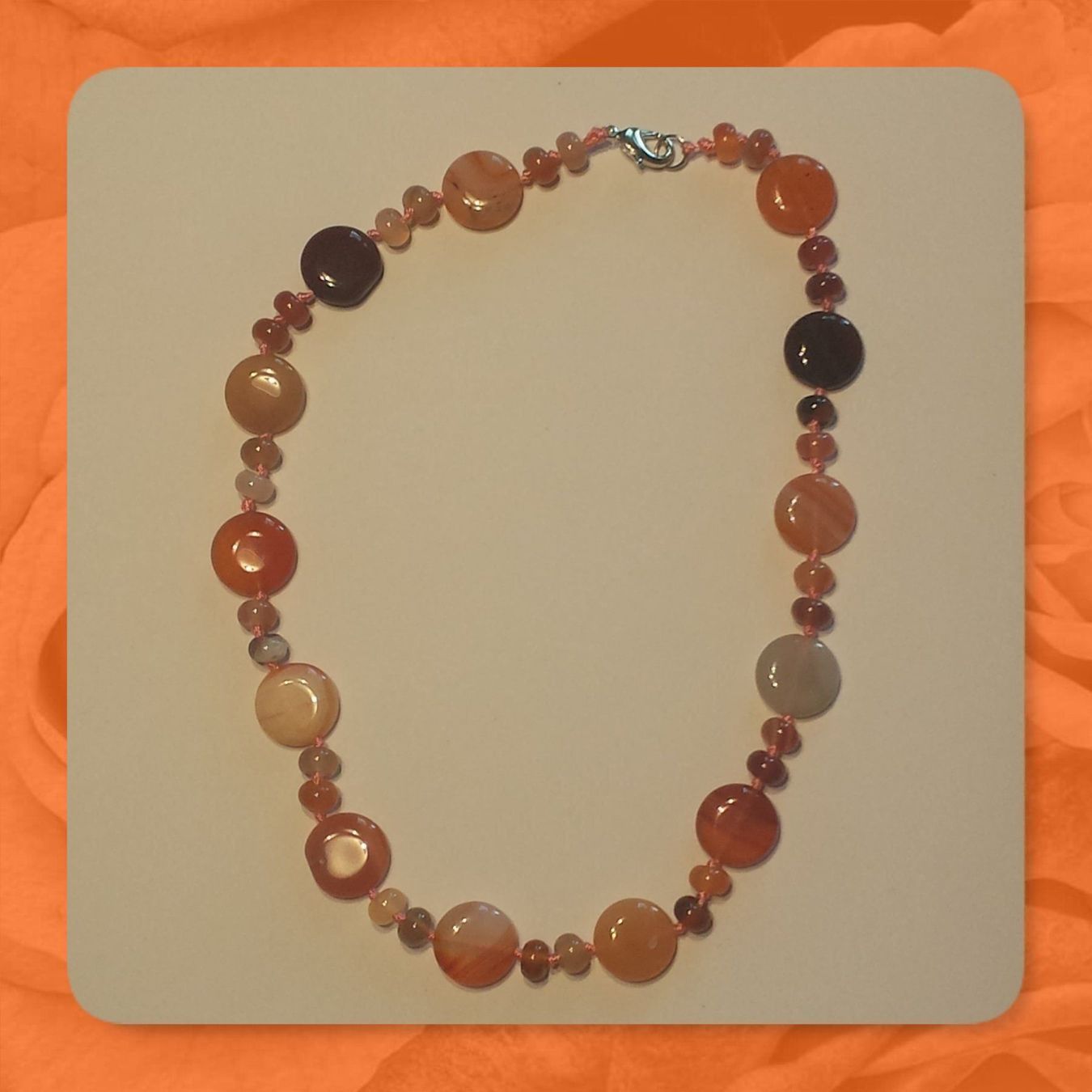 Catenine: NEU: Achat Kette Achatkette Schmuck – Nuovo (secondo la descrizione) da Matten b. Interl venduto da EdelsteineInterlaken 1
