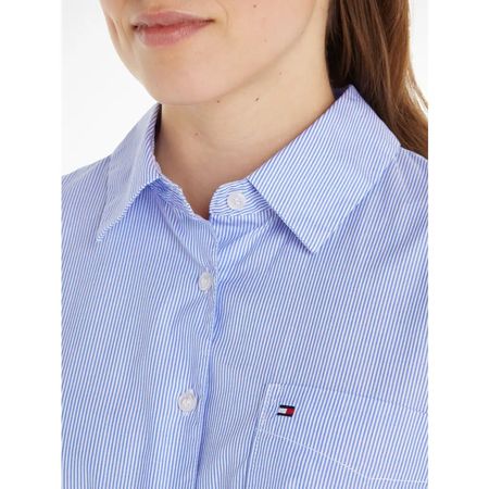 Tommy Hilfiger blaue Hemdbluse gestreift Grösse M wie neu