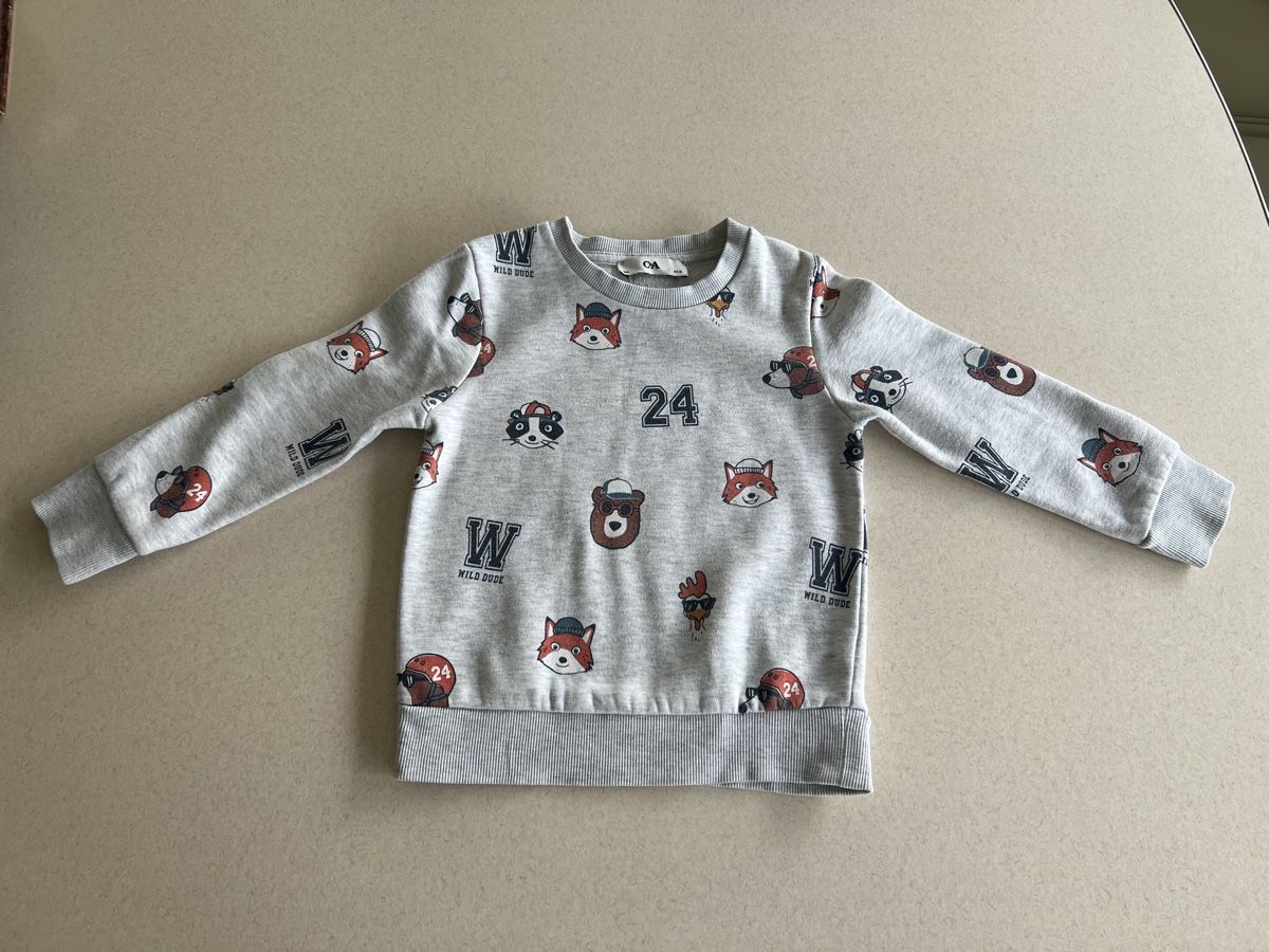 C&A Maglioni & Felpe: Pullover mit Tiermotiven | Gr 104 | C&A | Grau – Usato da Zürich venduto da ama_w87k
