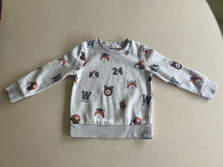 Pullover mit Tiermotiven | Gr 104 | C&A | Grau
