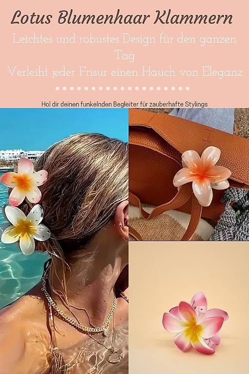 Haarschmuck: Haarklammern Lotus Blume  – Gebraucht aus Grenchen von cuc_8mdr